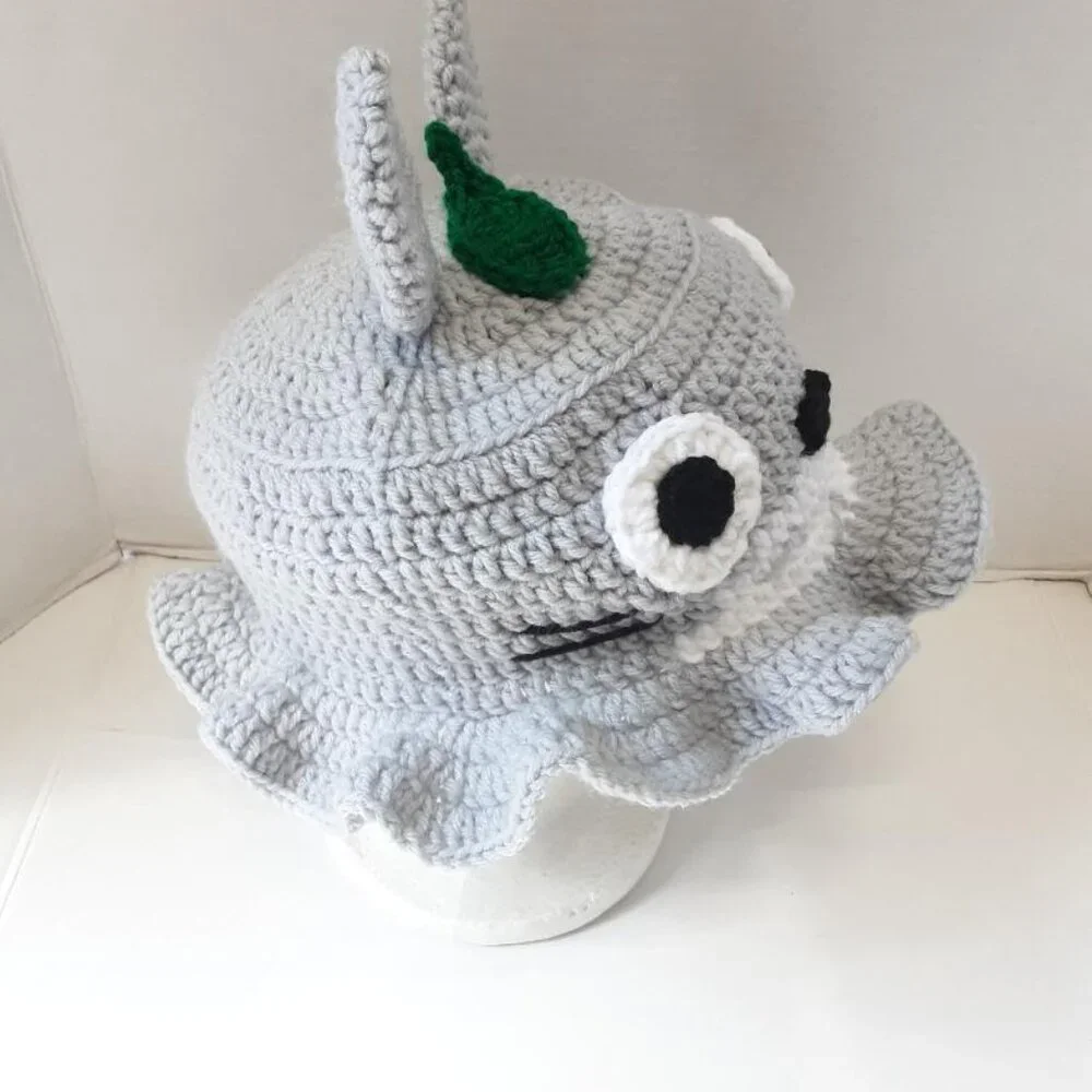 Handmade Totoro Crochet Bucket Hat New - Picture 5 of 9